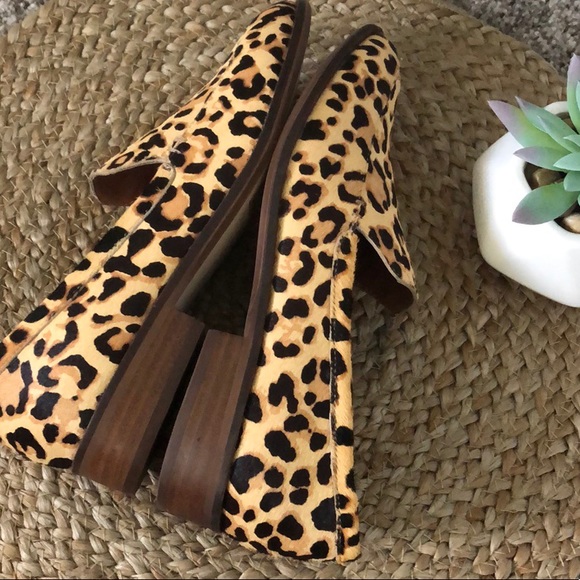Chelsea & Violet Shoes - Leopard Print Loafers